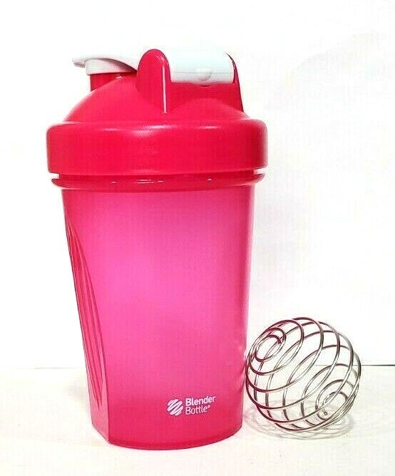 Blender Pink Bottle Classic Shaker Blender Whisk Ball 20 Oun