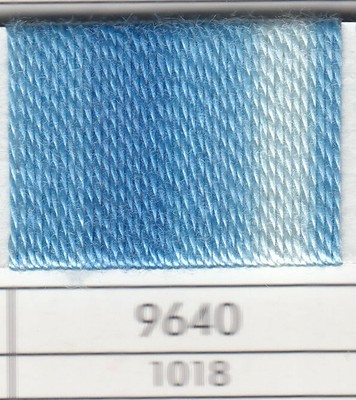 Presencia Finca Perle 5 Egyptian Cotton, 10 Gram, 9640 Shaded Medium Blue