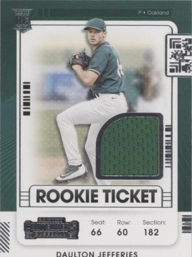 2021 Panini Contenders - Daulton Jefferies #RTJ-DJ