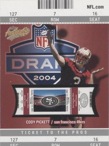 2004 Fleer Authentix Cody Pickett #104