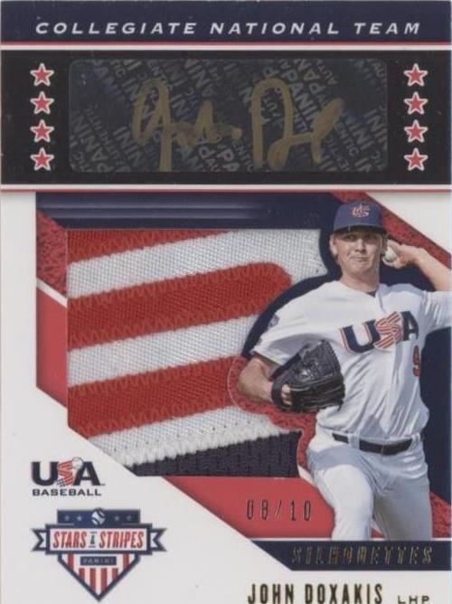 2019 Panini USA Baseball Stars & Stripes - John Doxakis #USA-AU