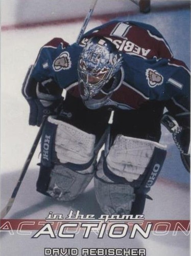 2003-04 In the Game Action - David Aebischer #184