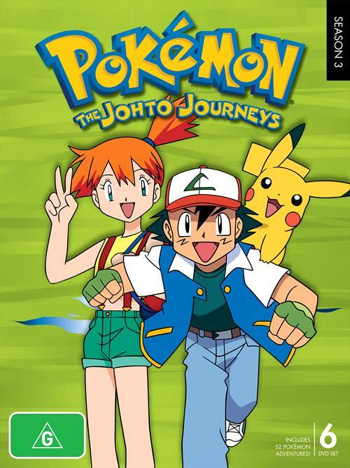 Pokemon-Johto Journeys : Season 3 (DVD, 2000) for sale
