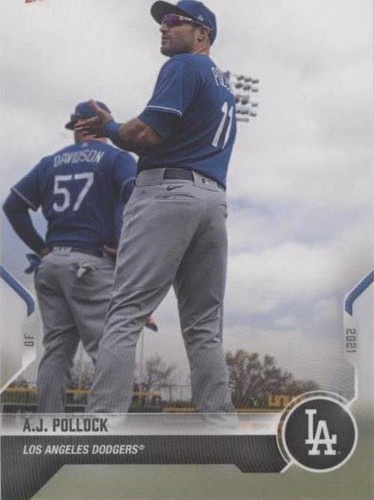 2021 Topps Now Road to Opening Day - A.J. Pollock #OD-407