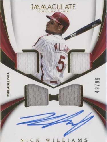 2018 Panini Immaculate Collection - Nick Williams #RQM-NW