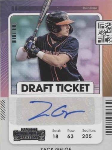 2021 Panini Contenders - Zack Gelof #DT2-ZG