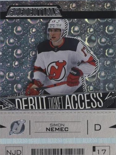 2023-24 Upper Deck Credentials - Simon Nemec #184