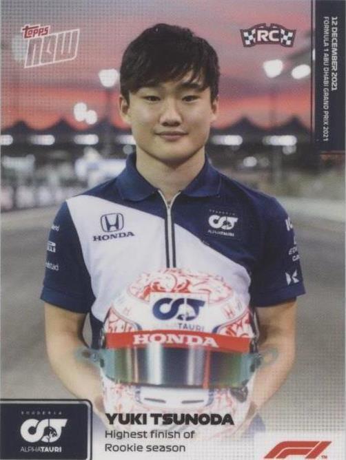 2021 Topps Now F1 - Yuki Tsunoda #088