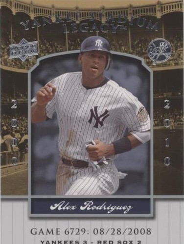 2008 Upper Deck - Alex Rodriguez #YSL6729