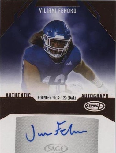 2023 Sage Aspire Viliami Fehoko Jr. #ASP-VF