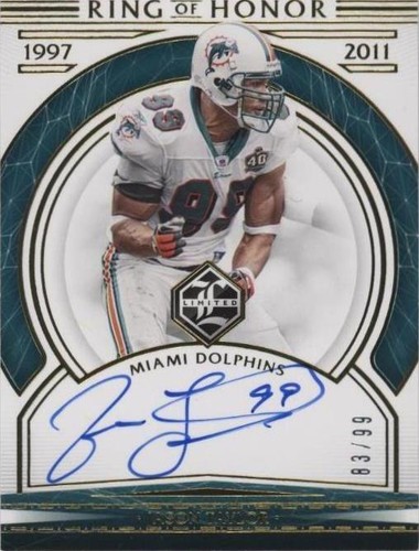 2020 Panini Limited Jason Taylor #ROH-JT
