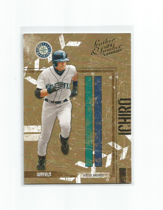 ICHIRO (Seattle Mariners) 2004 DONRUSS LEATHER & LUMBER CARD