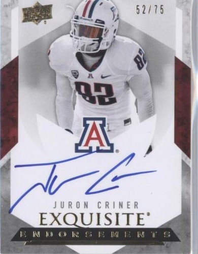 2012 Exquisite Collection Juron Criner #EE-JC