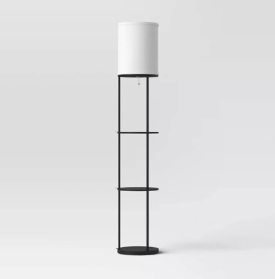 Shelf Floor Lamp Black - Room Essentials