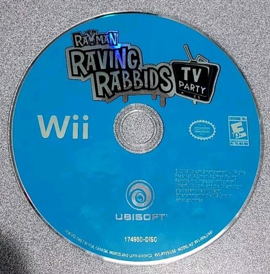 Rayman Raving Rabbids: TV Party (Nintendo Wii, 2008) Disc Only Tested WOrking