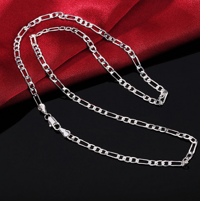 Edelmetall Ohne Steine Uhren Schmuck 45 50 55 60 65 70 Silber Kette Damen Herren Halskette Sterling Silber 925