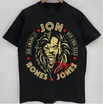 New Popular Jon Jones Shirt Classic Men All Size T-Shirt