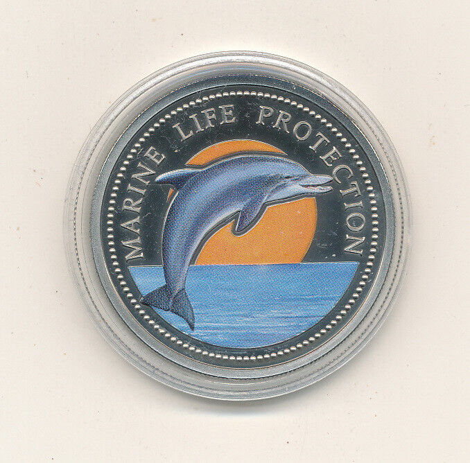 Palau - 1 Dollar 1998 PP / Proof - Marine Life Protection / Dolphin