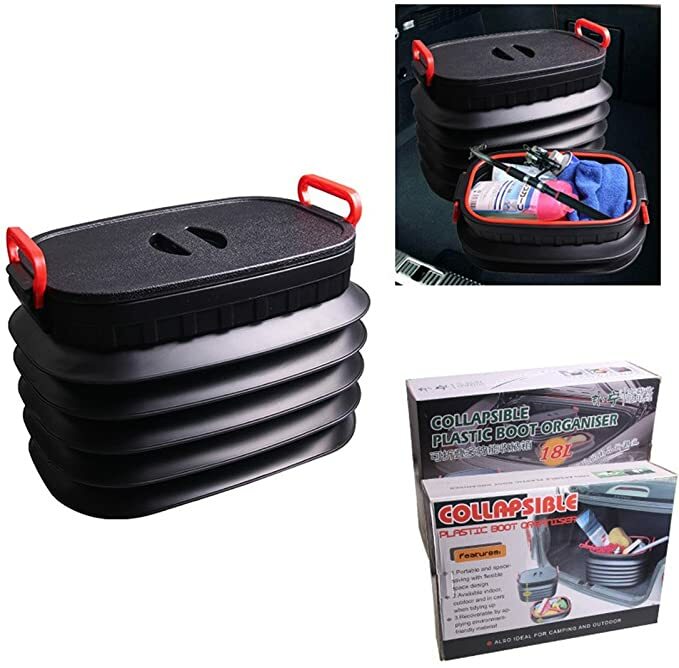 Organizer Contenitore Box Porta Oggetti Per Auto Capacità 18Lt Campeggio sus