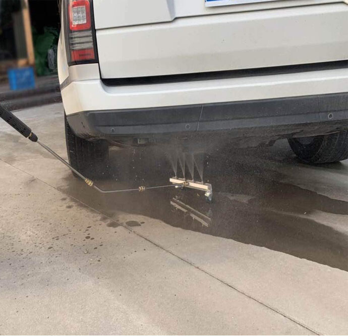 Pressure Washer Undercarriage Cleaner Under Car Wash 30° Angled Extension Wand