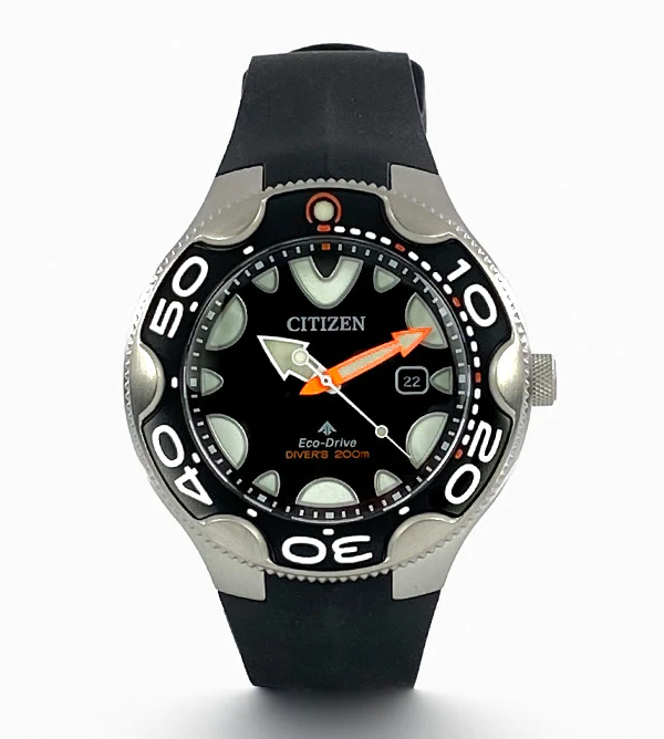 Pre-owned Citizen Promaster Dive Orca Black Dial Watch Bn0230-04e