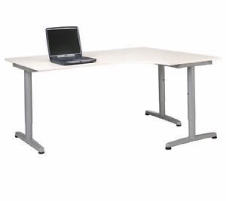 Ikea Galant corner office desk in white. Excellent condition. in