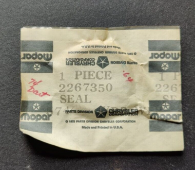 OEM NOS Mopar Steering Box Seal # 2267350 / Fits 1963-1977 Mopar 
