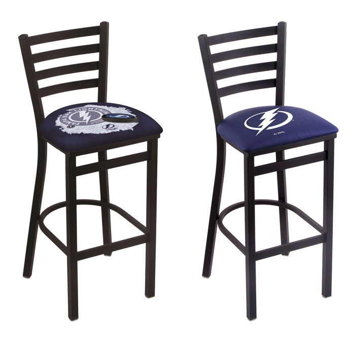 NHL L004 25" Wrinkle Tampa Bay Lightning Stationary Counter Stool