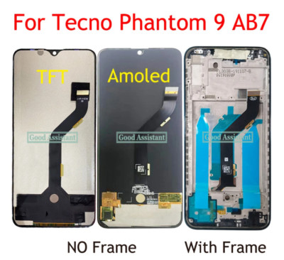 6.39 '' For Tecno Phantom 9 AB7 Full LCD Display Touch Screen Digitizer Panel