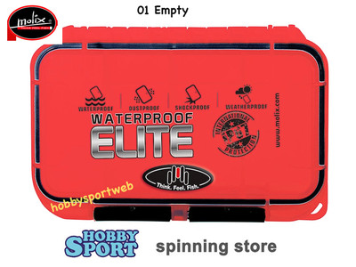 MOLIX BOX ELITE EMPTY-01 SCATOLA STAGNA SENZA SCOMPARTI ACCESSORI 17,5x11,5x4,7