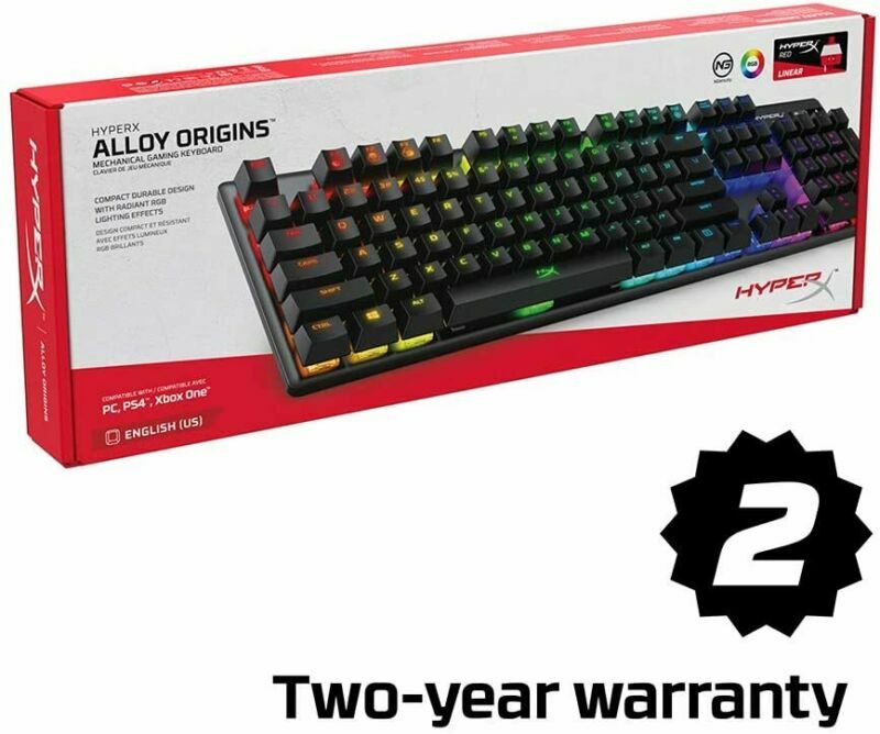 HyperX Alloy Origins -  Mechanical Gaming Keyboard - Software-Controlled Light