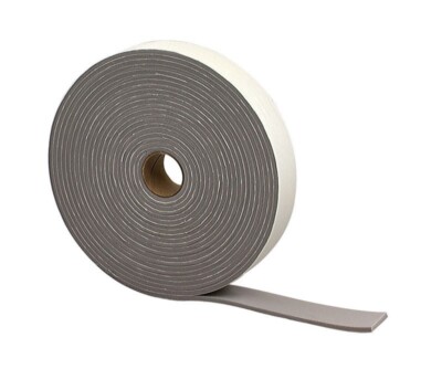 M-D Gray Foam Weather Stripping Tape For Campers & Trucks 3/16'' x 1-1/4'' x 30'L