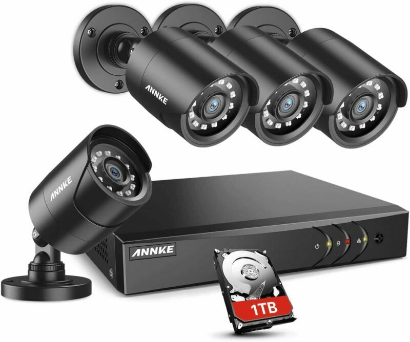 With 4pcs 1080p 1920tvl Wired Cctv Camera