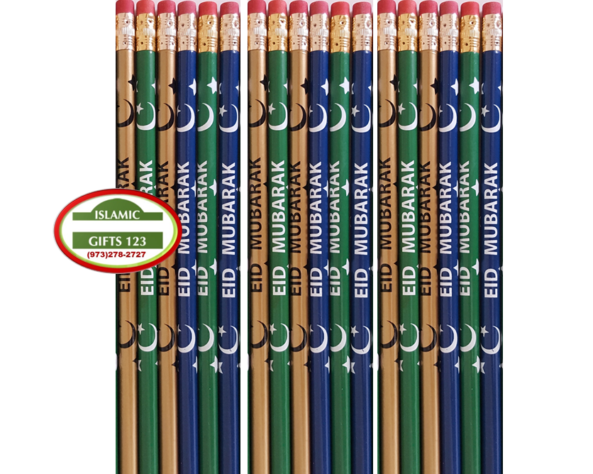 Eid Gifts Eid Mubarak Wristbands Eid Pencils Eid stickers Eid favors 