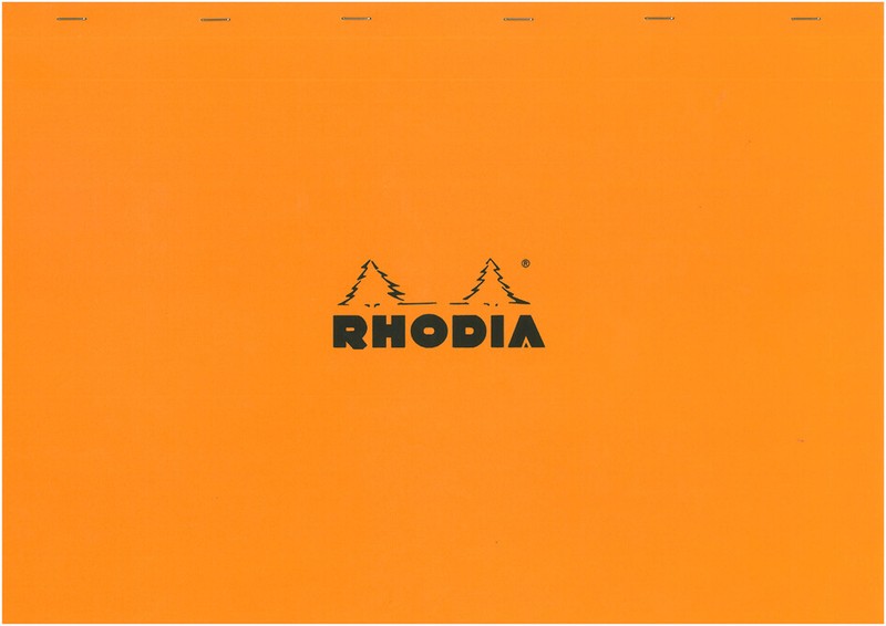 Rhodia Notizblock No. 38 Din A3+ Kariert Orange 80 Blatt