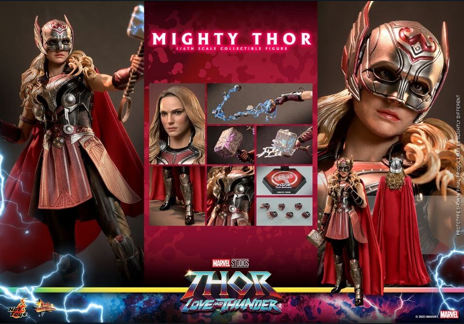 Горячие игрушки Marvel Thor Love And Thunder - Могучий Тор в масштабе 1:6, Коллекционная фигурка