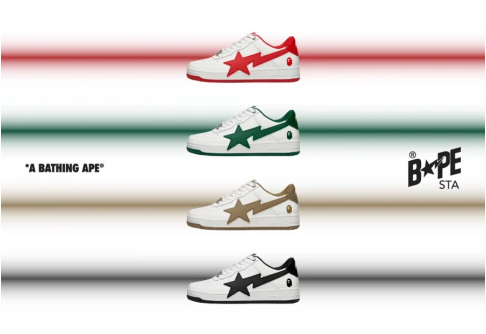 Pre-owned A Bathing Ape Bape Sta Os 2 ( Red ) 1k20-191-314 Casual June 2024 Model In White,red