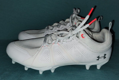 NEW Under Armour Glory Mc Lacrosse Cleats White Women's Size 9 3024280-100