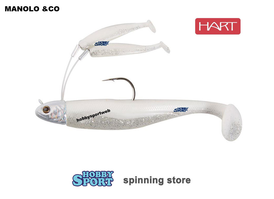 HART MANOLO & CO 35 GR COL WS WHITE SILVER IHM12WS ESCA SILICONICA X BLACK BASS