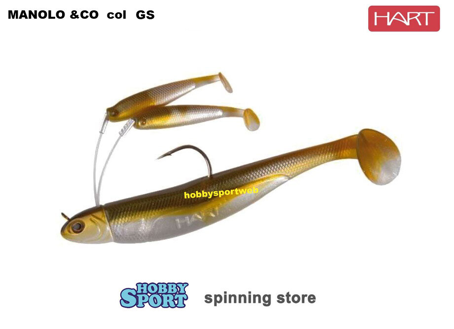 HART MANOLO & CO 35 GR COLORE GS GREEN S IHM12GS ESCA SILICONICA X BLACK BASS