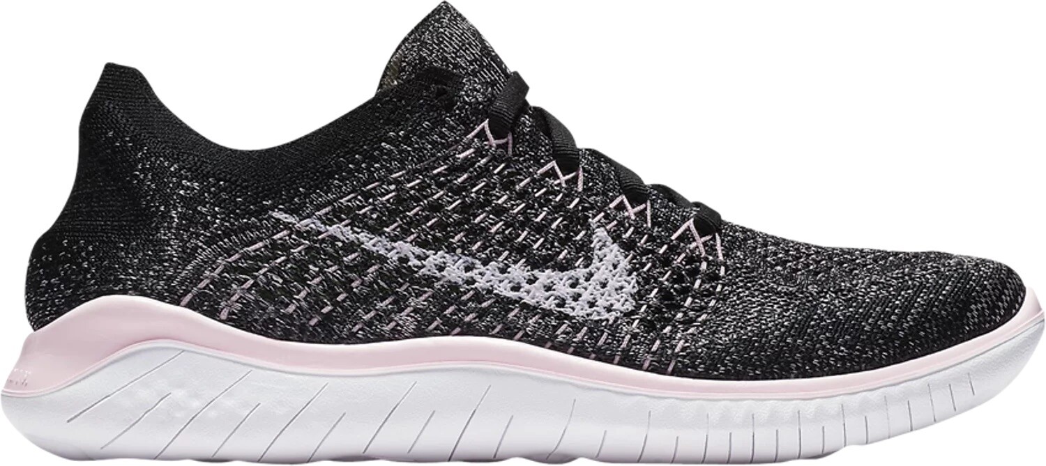 

WMNS Женские кроссовки Nike Free RN Flyknit 2018 Black Pink Foam 942839-007 7, Черный, Nike Free RN Flyknit