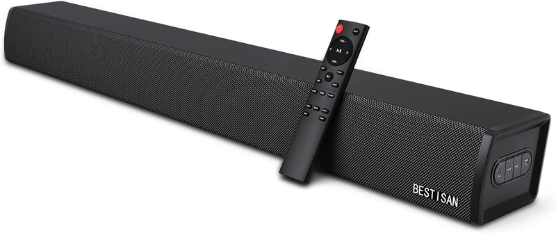 TV Speaker, Sound Bar for TV with Bluetooth, Optical, HDMI-ARC and AUX Connectiv