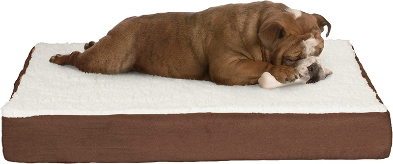 – 2-layer Memory Foam Dog Bed With Machine Washable Sherpa