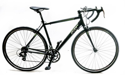EVO Vantage 5.0 Large 55cm Aluminum Road Bike 700c Shimano 2 x 7 Speed Black NEW