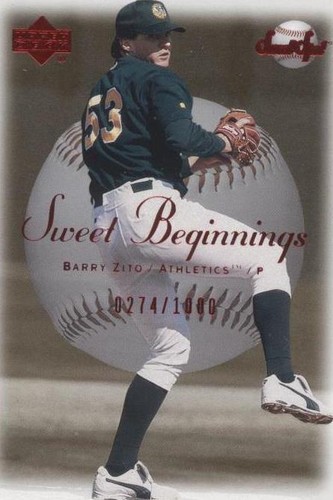 2001 Upper Deck Sweet Spot - Barry Zito #72