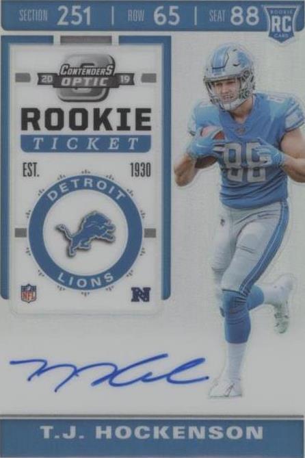 2019 Panini Contenders Optic T.J. Hockenson #137