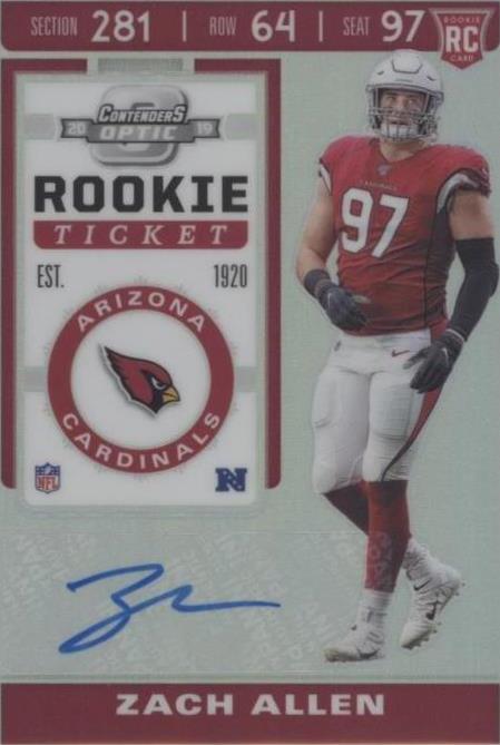 2019 Panini Contenders Optic Zach Allen #162