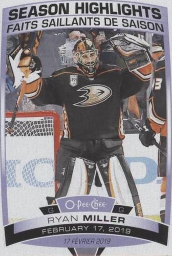 2019-20 O-Pee-Chee - Ryan Miller #596
