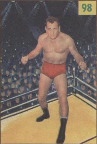 1955-56 Parkhurst Wrestling - Pete Managoff #98