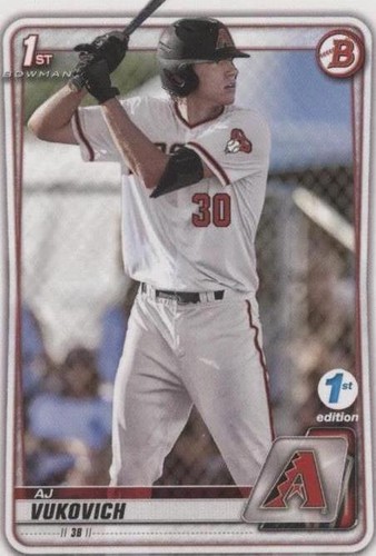 2020 Bowman Draft Baseball Brandon Pfaadt 1st Paper Prospect
